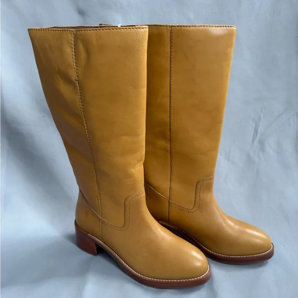 NWT Frye Camryn Tall Pull-On Boots – Banana Leather – Size 8M - Picture 3 of 15